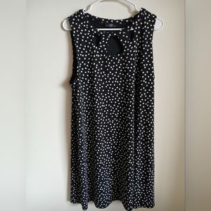 AGB Dress Size Large Polka Dot Sleeveless